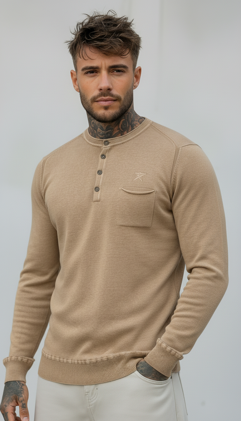 SERAFINO BOTTONI CON TASCHINO MAGLIA - BERNA - *ART. 230111245 - COL. COLONIALE