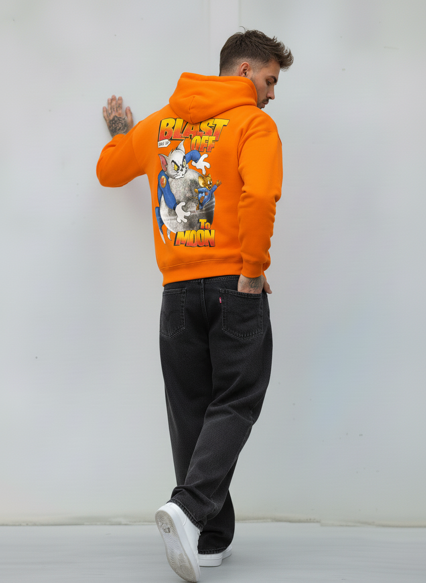 FELPA CON CAPPUCCIO TOM & JERRY - B.U. - ART. W25 / H - 10