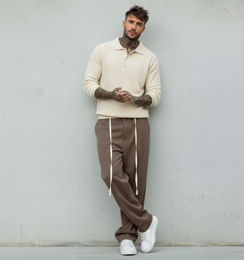 PANTALONE ELASTICO IN VITA - NEW JOB BRAND - ART. BONSAI