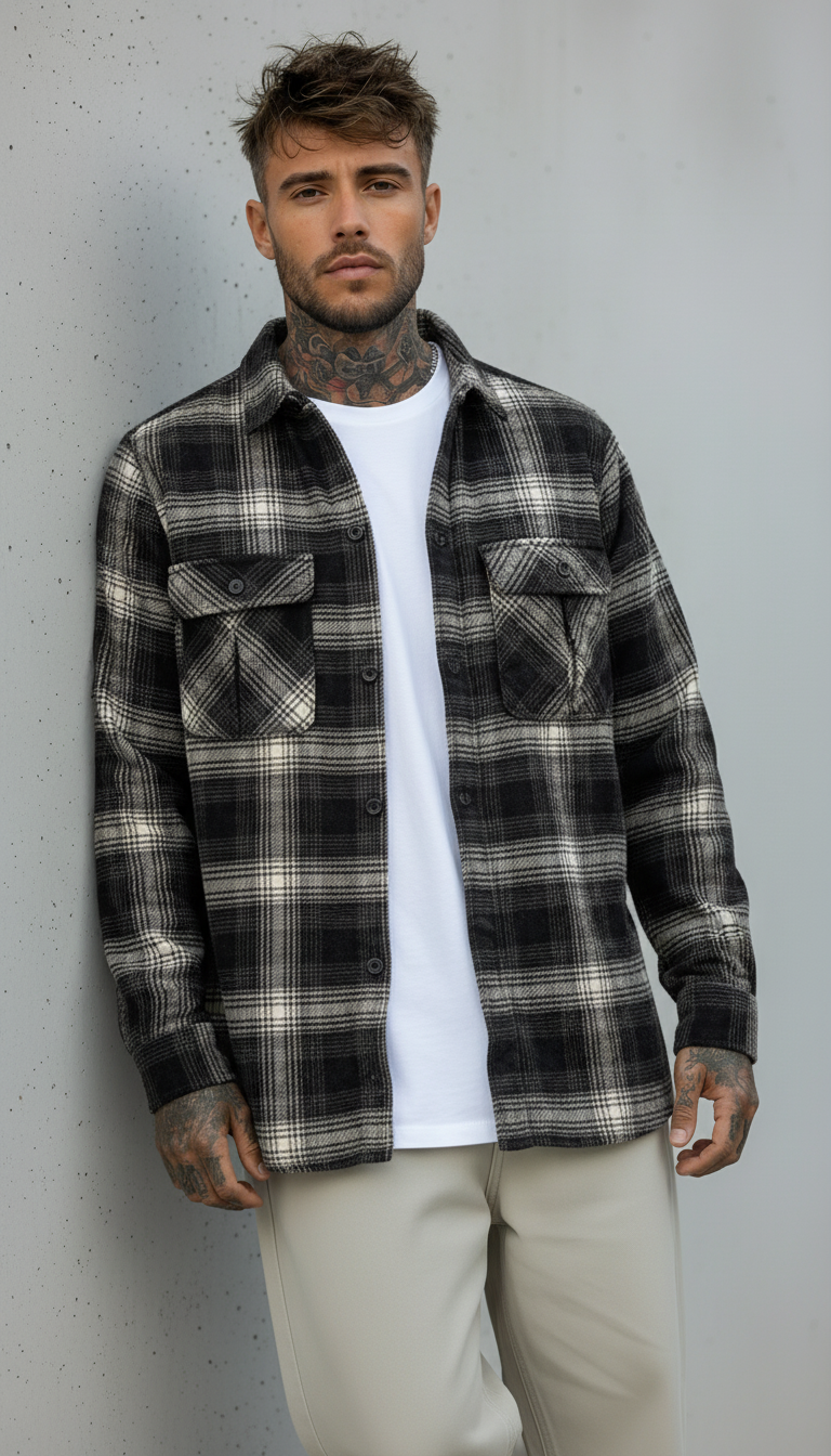 GIACCA CAMICIA CHECK OVERSHIRT - ONLY&SONS - ART. 22030843 - COL. GRIFFIN