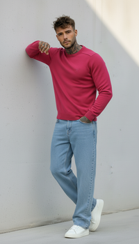 MAGLIA PARICOLLO VANISE' - BERNA - *ART. 24319710 - COL. FUCSIA