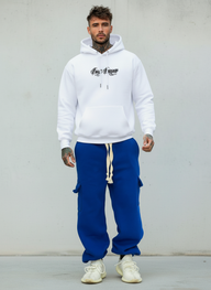 PANTALONE DI TUTA CARGO TASCONE - HAMEN - ART. TIZIANO - COL. BLU ROYAL