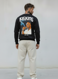 FELPA GIROCOLLO MIKE TYSON - E. - ART. BIGKING FAMILY GRAND - COL. NERO