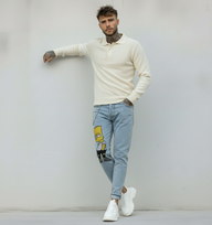 JEANS - HAMEN - DIPINTO A MANO -  ART. BART II