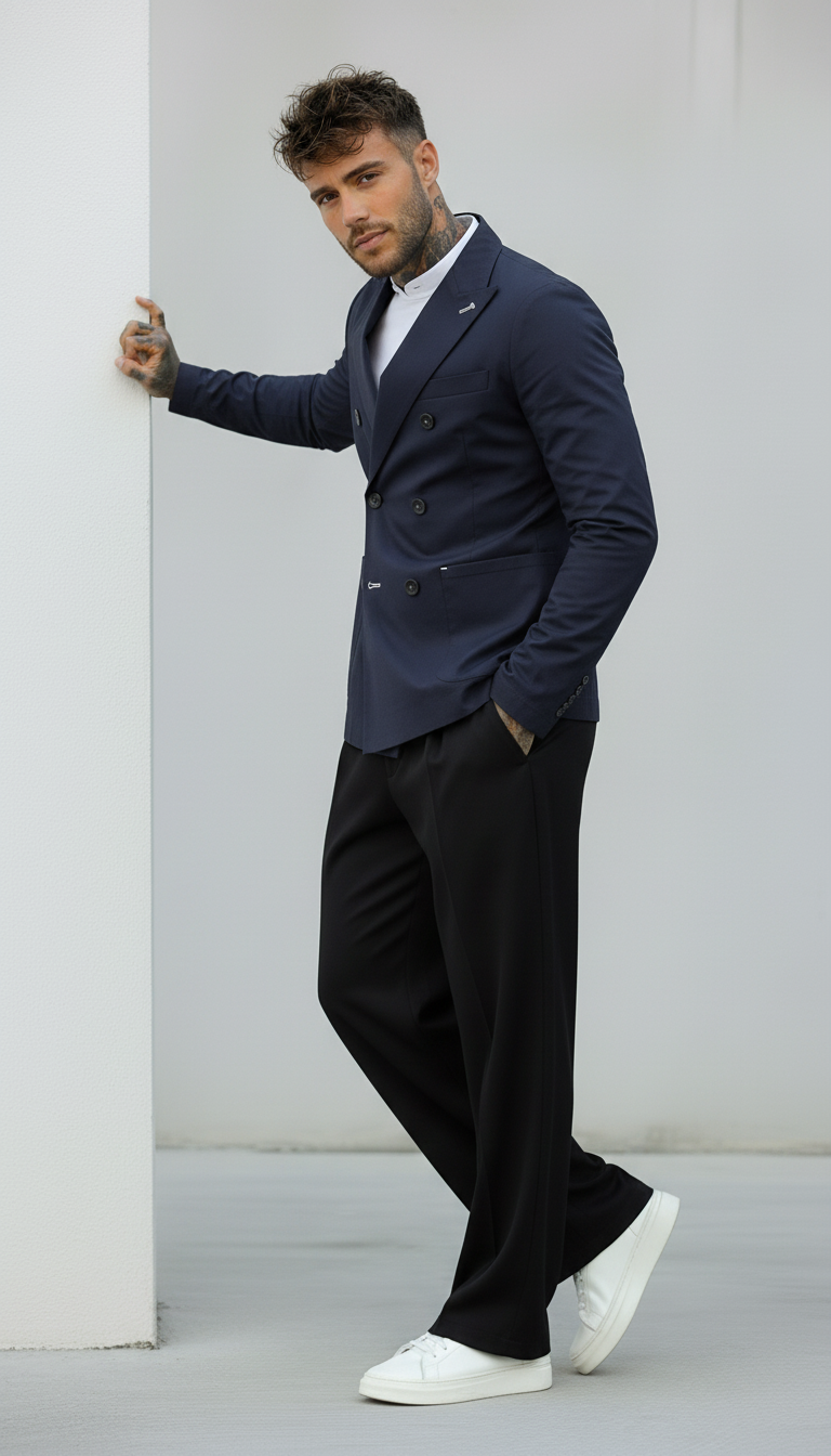 GIACCA DOPPIO PETTO TECNICA - BERNA - *ART. 2302793 - COL. BLU