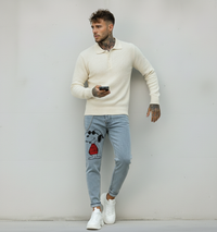 JEANS - HAMEN - DIPINTO A MANO -  ART. JOE COOL