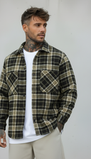 CAMICIA QUADRI IN FLANELLA - NEW JOB BRAND - ART. QD177 - COL. NERO