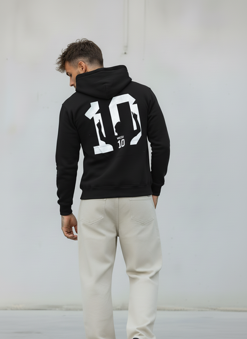 FELPA CON CAPPUCCIO - E. - ART. MESSI