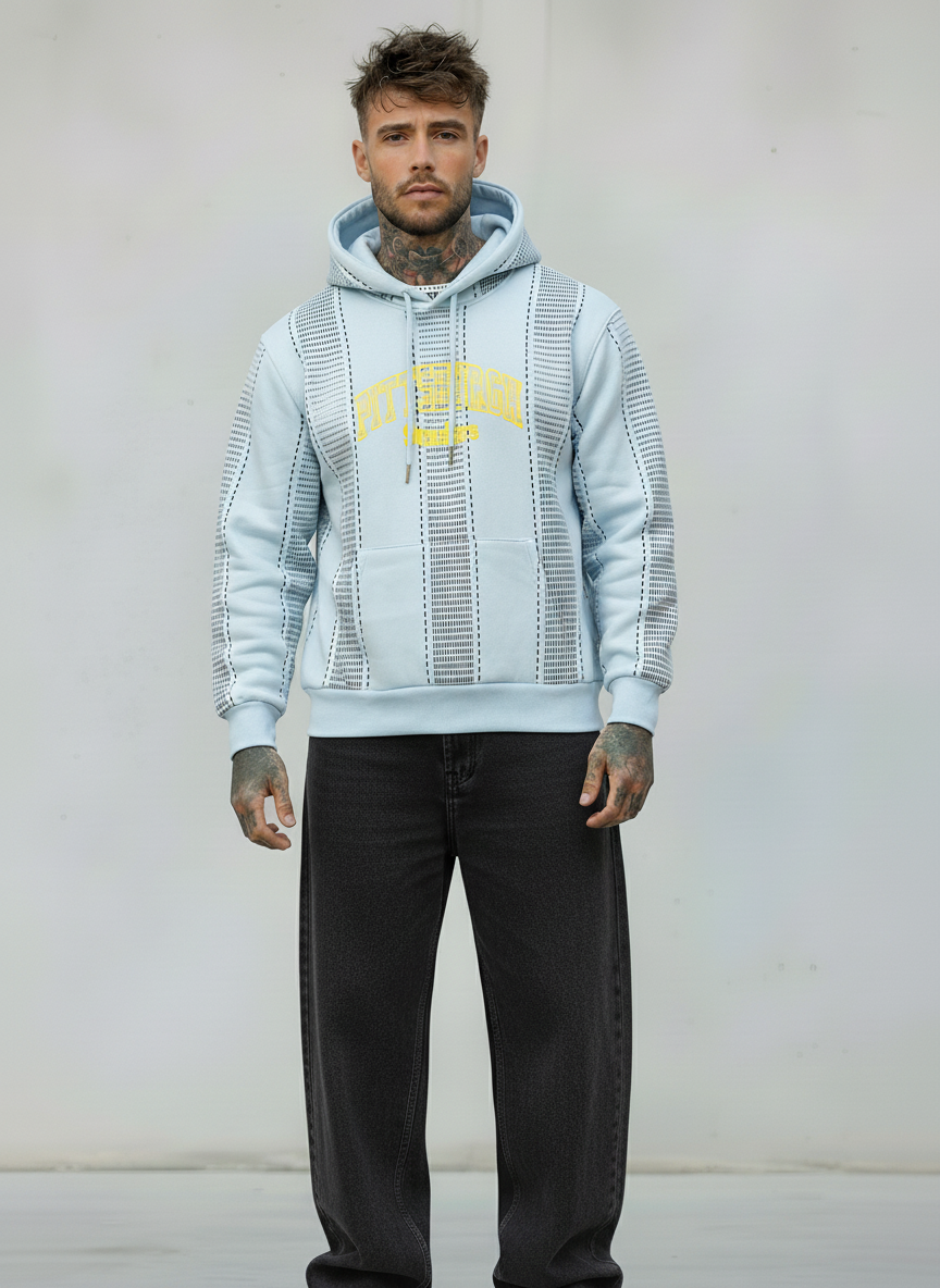 FELPA CON CAPPUCCIO PIITTSBURGH - B.U. - ART. W25 / H - 33