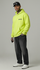 FELPA UOMO  BOXY CON CAPPUCCIO BASICA LOGO - HAMEN - ART. LOGO.H