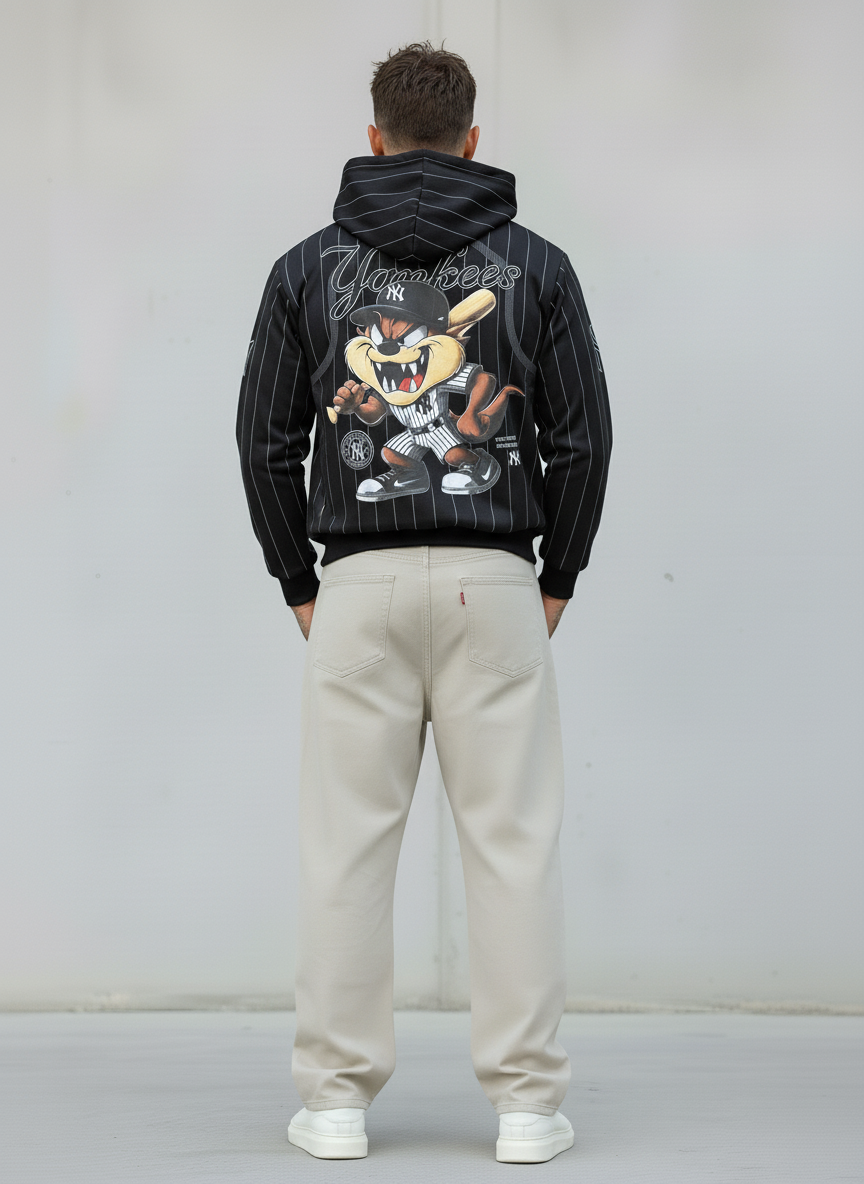 FELPA CON CAPPUCCIO YANKESS TAZMANIA - B.U. - ART. W25 / H - 16