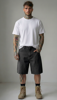 BERMUDA DI JEANS WASHED BLACK - ONLY & SONS  - ART. 22032957