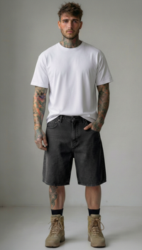 BERMUDA DI JEANS WASHED BLACK - ONLY & SONS  - ART. 22032957