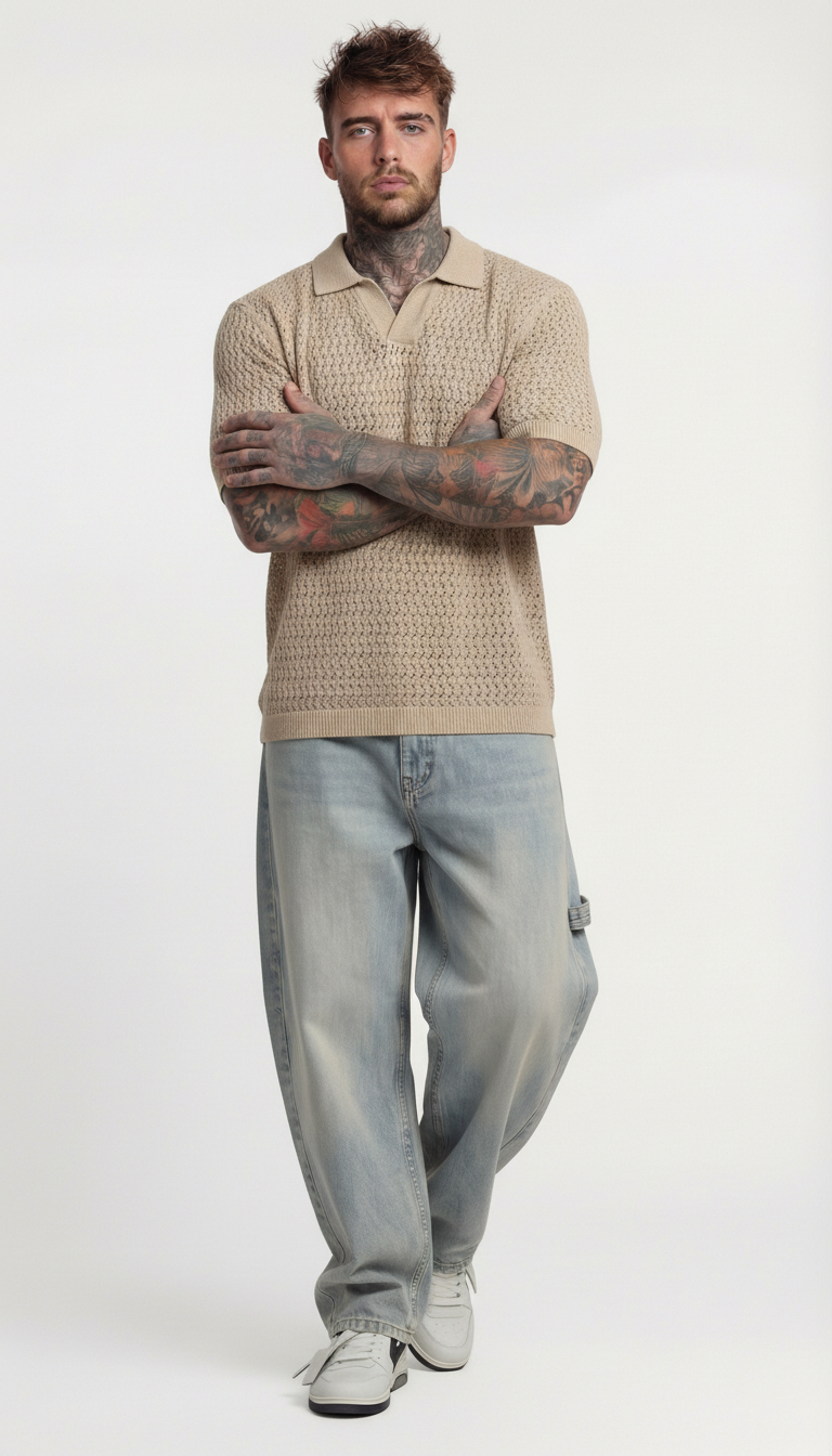 POLO  IN MAGLIA TRAFORATA  - ONLY&SONS - ART. 22037952