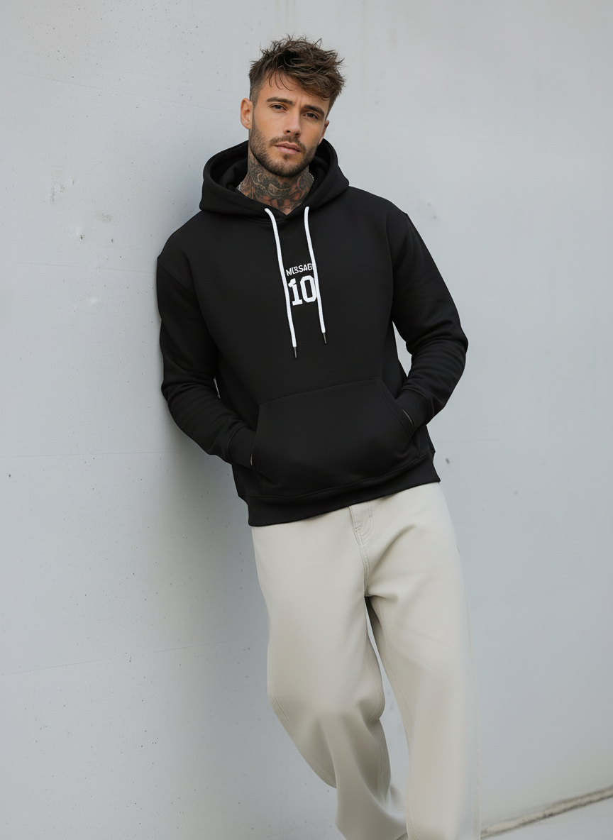 FELPA CON CAPPUCCIO - E. - ART. MESSI