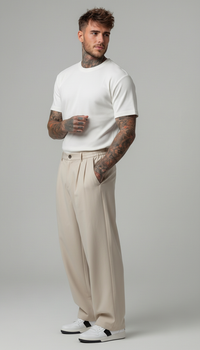 PANTALONI NERI CON PINCE VITA MEDIA - IMPERIAL - ART. PE6ILBQ