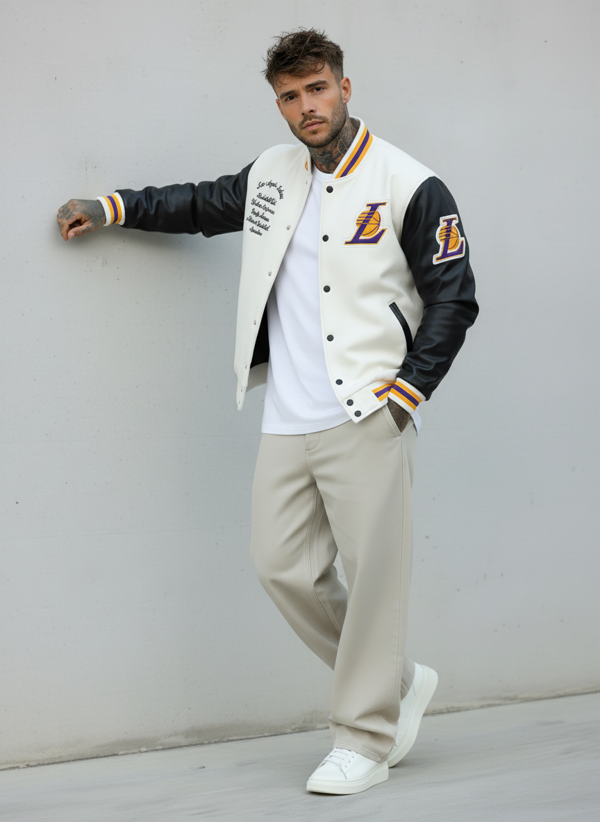 GIUBBINO COLLEGE LAKERS KOLEJ - B.U. - ART. W25 CLG 03 - Spedito in 15 Giorni