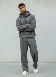 PANTALONE IN  FELPA TUTA PALAZZO NERVATURA - BERNA - ART. 252393