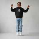 FELPA BAMBINO CON CAPPUCCIO BOXY FIT OVER -  ORSO  PIU' COLORI - HAMEN