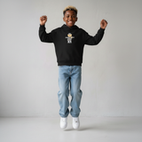 FELPA OVER BAMBINO CON CAPPUCCIO BOXY FIT OVER -  ORSO  PIU' COLORI - HAMEN