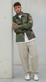 GIUBBINO OVERSHIRT UOMO BERNA CAMOU  RICAMI AZTECHI - ART. 26128430