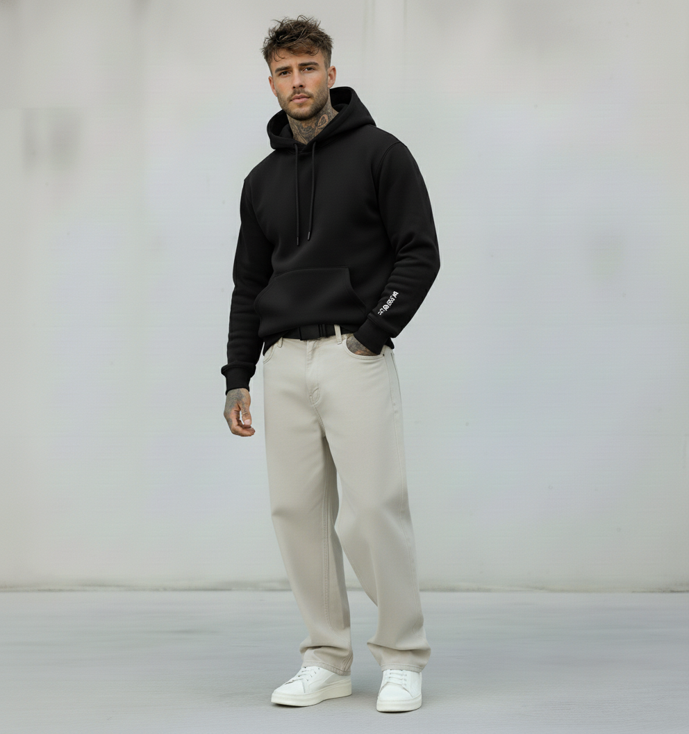 FELPA HOODIE LOGATA CON CAPPUCCIO - BERNA - ART. 252019