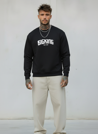 FELPA GIROCOLLO MIKE TYSON - E. - ART. BIGKING FAMILY GRAND - COL. NERO