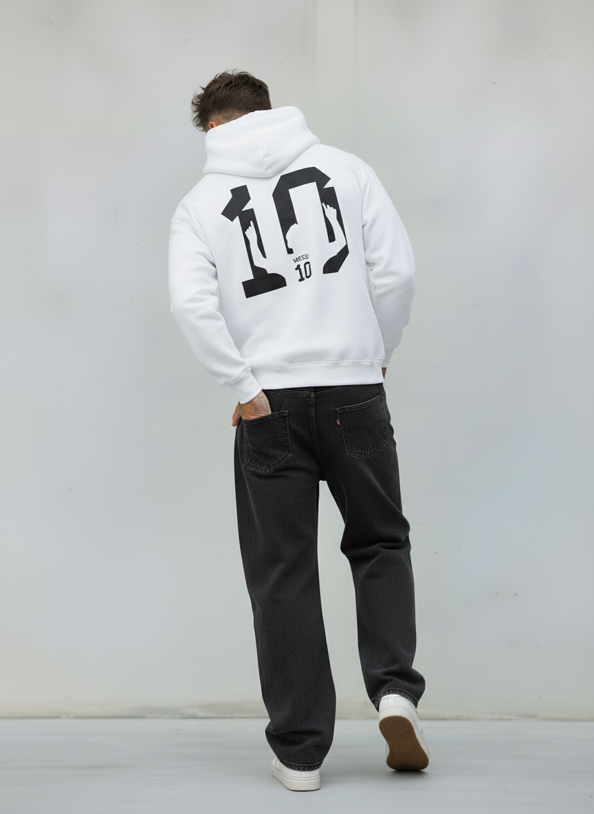 FELPA CON CAPPUCCIO - E. - ART. MESSI