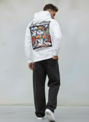 FELPA CON CAPPUCCIO BUGS BUNNY - B.U. - ART. W25 / H - 41 COL BIANCO