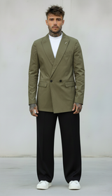 GIACCA DOPPIO PETTO STRETCH - BL.11 - *ART. BL230257 - COL. MILITARE