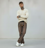 JEANS CARROT LAMINA RAME - BERNA - ART. 24606030 - COL. DENIM