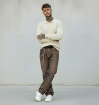 JEANS CARROT LAMINA RAME - BERNA - ART. 24606030 - COL. DENIM