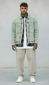 GIUBBINO JEANS EFFETTO VINTAGE IMBOTTITO - CATCH- ART. 4598 COL. VINTAGE JEANS