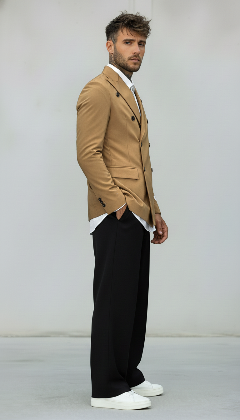 GIACCA DOPPIO PETTO - BERNA - *ART. 23028537 - COL. CAMMELLO