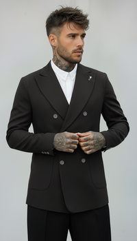 GIACCA TECNICA DOPPIO PETTO - BERNA - *ART. 2433071 - COL. NERO