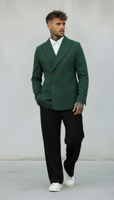 GIACCA DOPPIO PETTO - BERNA - *ART. 23318388 - COL. VERDE BOTTIGLIA