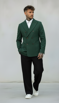 GIACCA DOPPIO PETTO - BERNA - *ART. 23318388 - COL. VERDE BOTTIGLIA