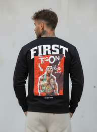 FELPA GIROCOLLO MIKE TYSON - E. - ART. FIRST THE REAL STAR "THE KING IS BACK"