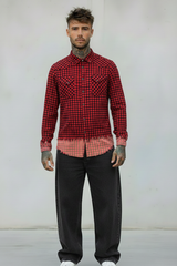 CAMICIA10 SFUMATA - BERNA - ART. 20501044 COL. ROSSO