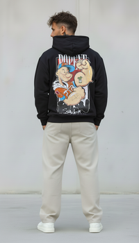 FELPA CON CAPPUCCIO POPOYE   - B.U. - ART. W25 / H 51