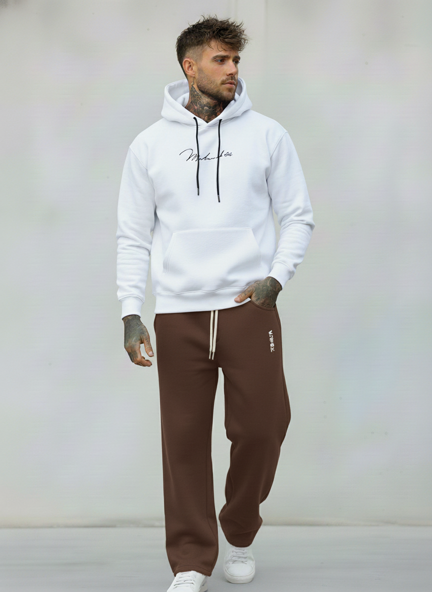 PANTALONE IN  FELPA TUTA PALAZZO - BERNA - ART. 252196