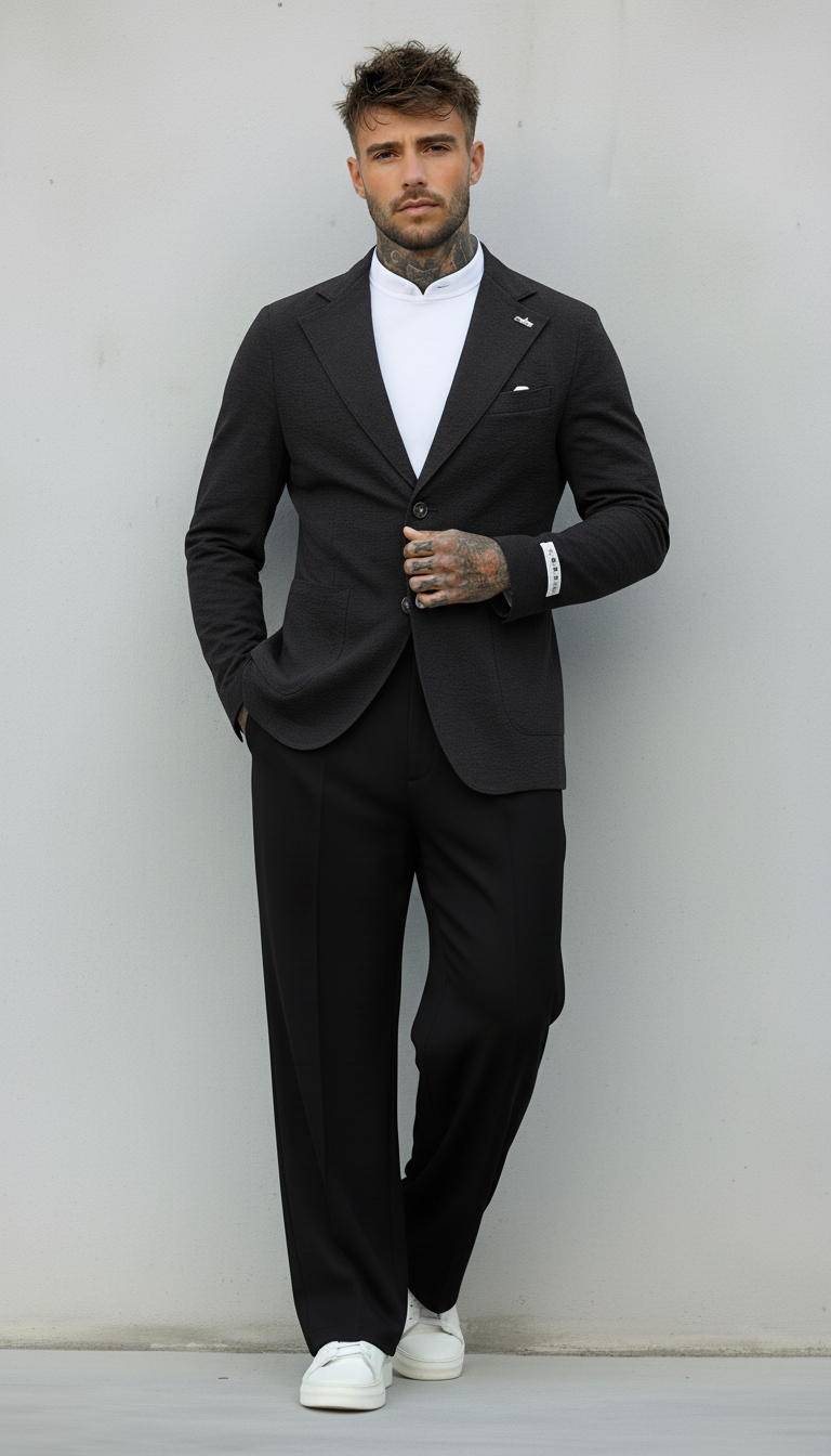 GIACCA GOFFRATA - BERNA - *ART. 2302881 - COL. NERO