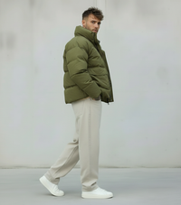 GIUBBINO PUFFER - NEW JOB BRAND - ART. 22419 - COL. VERDE