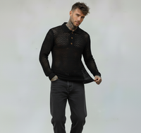 MAGLIONE KNITWEAR POLO - LE PAS SAGE - ART. FW25K23 - COL. NERO