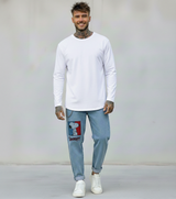 JEANS - HAMEN - DIPINTO A MANO -  ART. SNOOPY 10