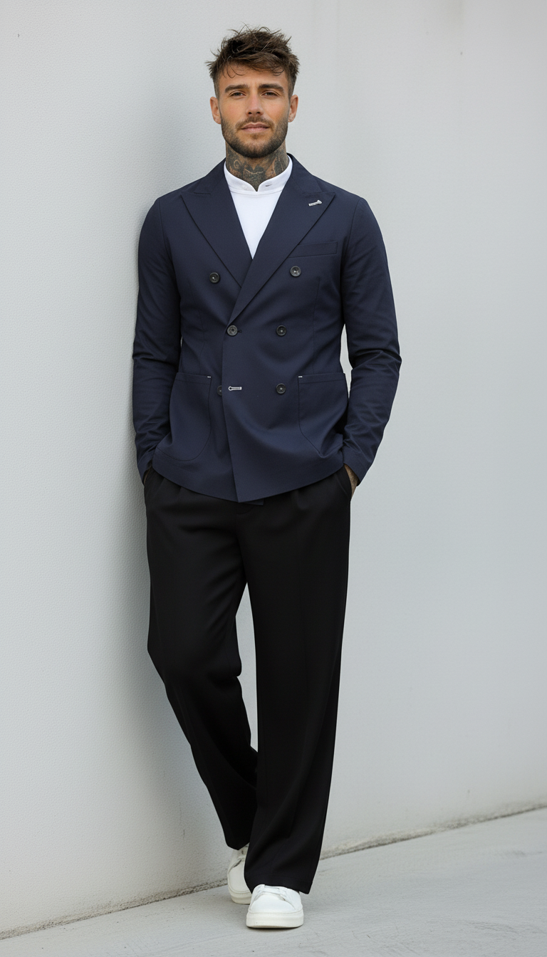 GIACCA DOPPIO PETTO TECNICA - BERNA - *ART. 2302793 - COL. BLU