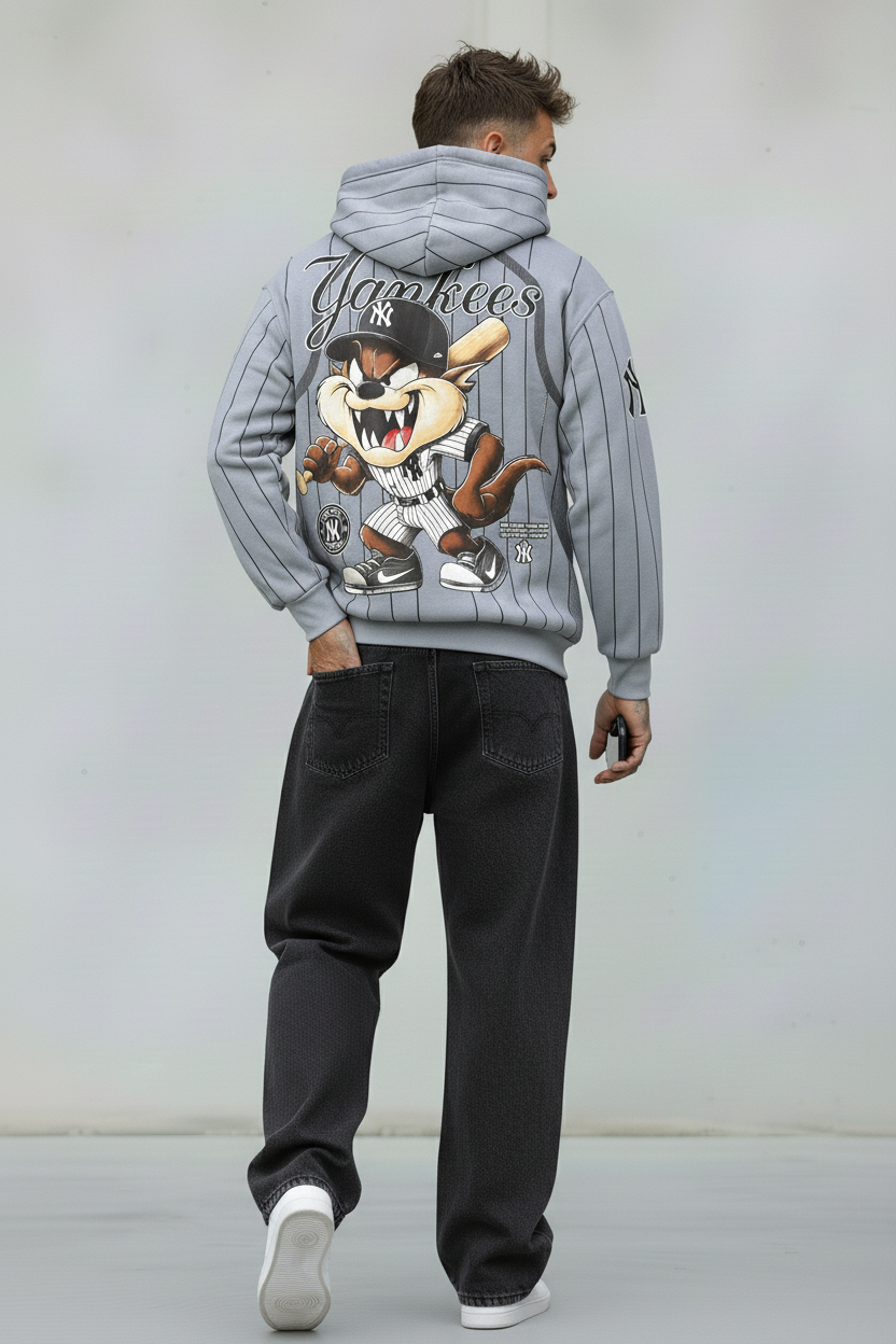 FELPA CON CAPPUCCIO YANKESS TAZMANIA - B.U. - ART. W25 / H - 16