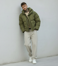 GIUBBINO PUFFER - NEW JOB BRAND - ART. 22419 - COL. VERDE