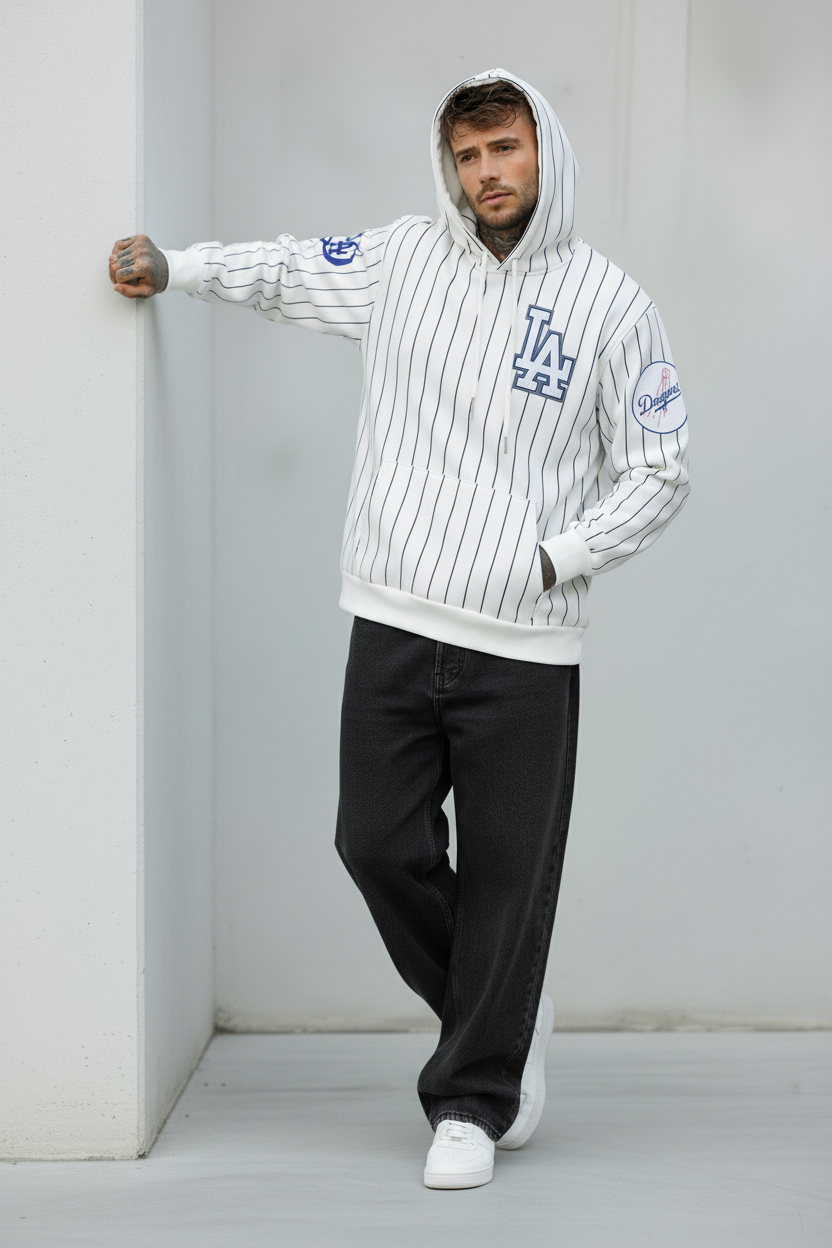 FELPA CON CAPPUCCIO LA DODGERS - B.U. - ART. W25 / H - 29