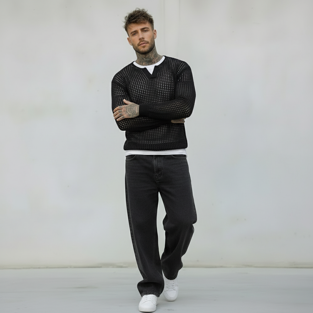 MAGLIONCINO SERAFINO RETE - BERNA - *ART. 2301853 - COL. BLU